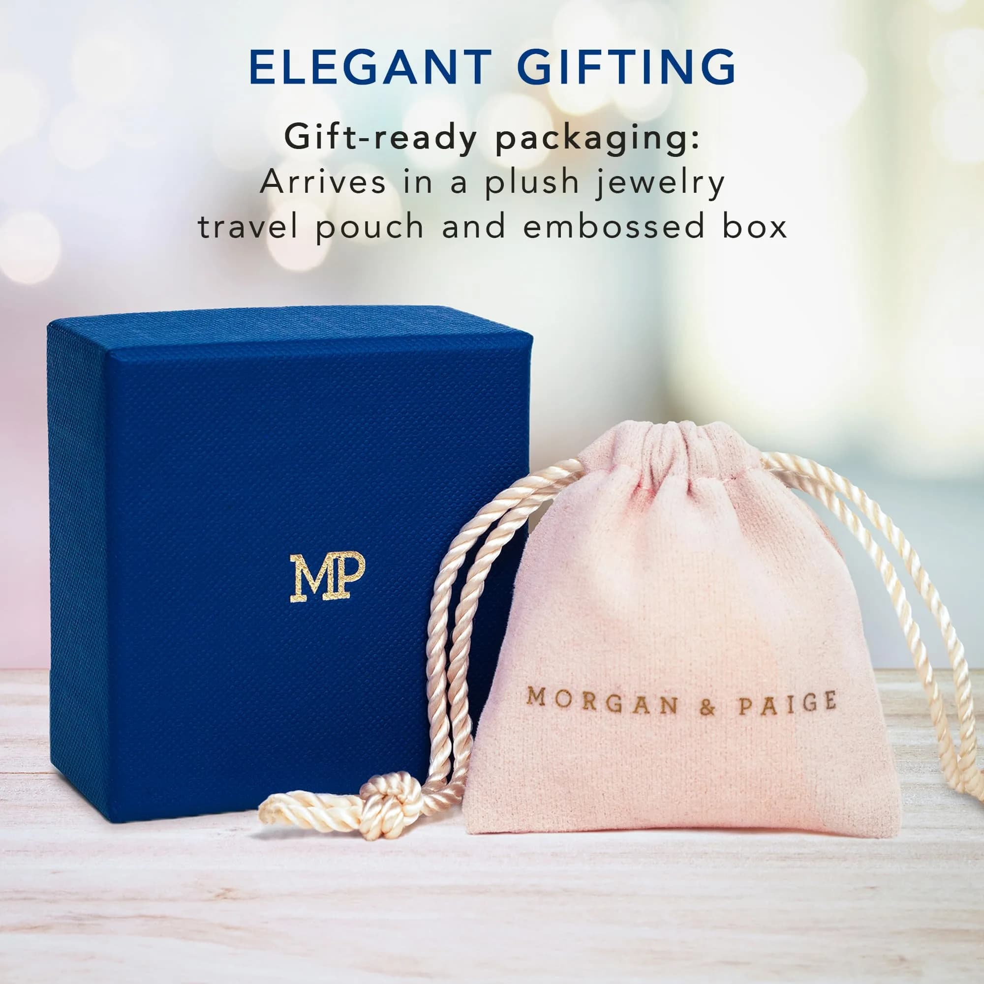 MORGAN & PAIGE .925 Sterling Silver Rhodium Plated Pearl & Sapphire Jewelry Set | June Birthstone thumbnail 8
