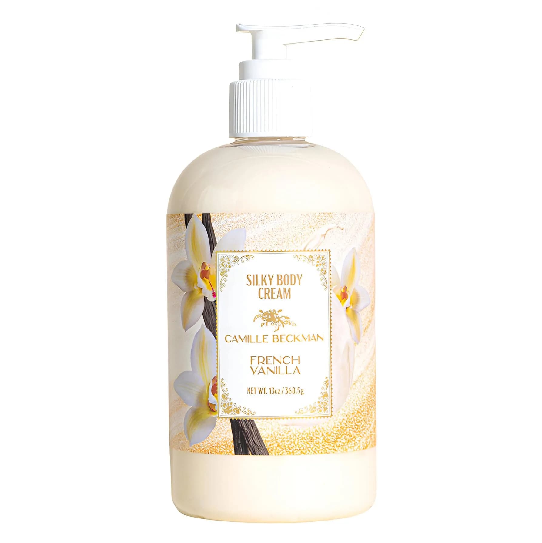 Camille Beckman Silky Body Cream Daily Moisturizer 380ml (13 oz) | Non-Greasy Hydration with Almond Oil — 13 Ounce