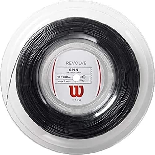 Wilson Revolve 16 Tennis String Set Black | Power & Spin Enhancing thumbnail 1