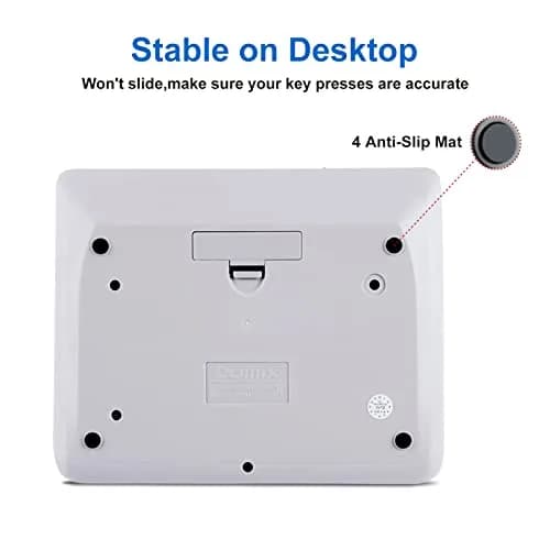 Comix Desktop Calculator 12 Digits White | Large Button, Clear LCD Display for Office & Home thumbnail 8