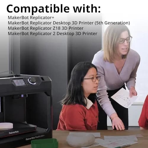 MakerBot PLA Filament 1.75mm True White 0.91 kg (2 Lb) | Consistent Prints for MakerBot Printers thumbnail 5