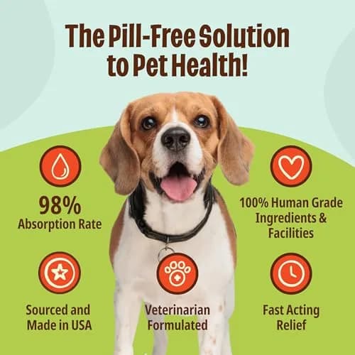 Licks Pill Free Licks Zen Calming Aid, L-Theanine, Braised Beef Flavor, 5 Packets | Fast-Acting Pet Stress Support thumbnail 4