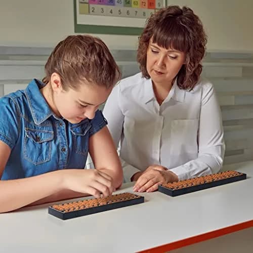 Yellow Mountain Imports 17-Column Soroban Abacus 26.7 cm (10.5 in) | Classic Math Tool for Mental Calculation thumbnail 8
