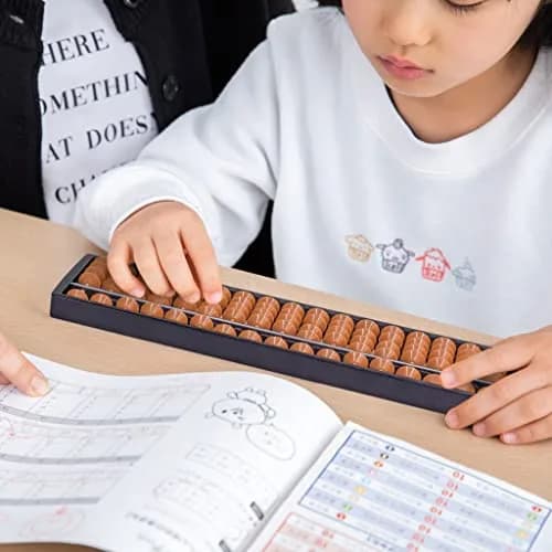 Yellow Mountain Imports 17-Column Soroban Abacus 26.7 cm (10.5 in) | Classic Math Tool for Mental Calculation thumbnail 9