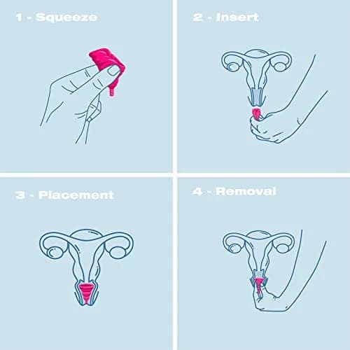INTIMINA Lily Cup Compact Size A Menstrual Cup | Reusable, Flat-Fold, Pink thumbnail 5
