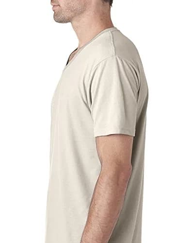 Next Level Men's Sueded Cotton/Polyester T-Shirt Sand XS | Lightweight & Breathable for Indian Climate thumbnail 2
