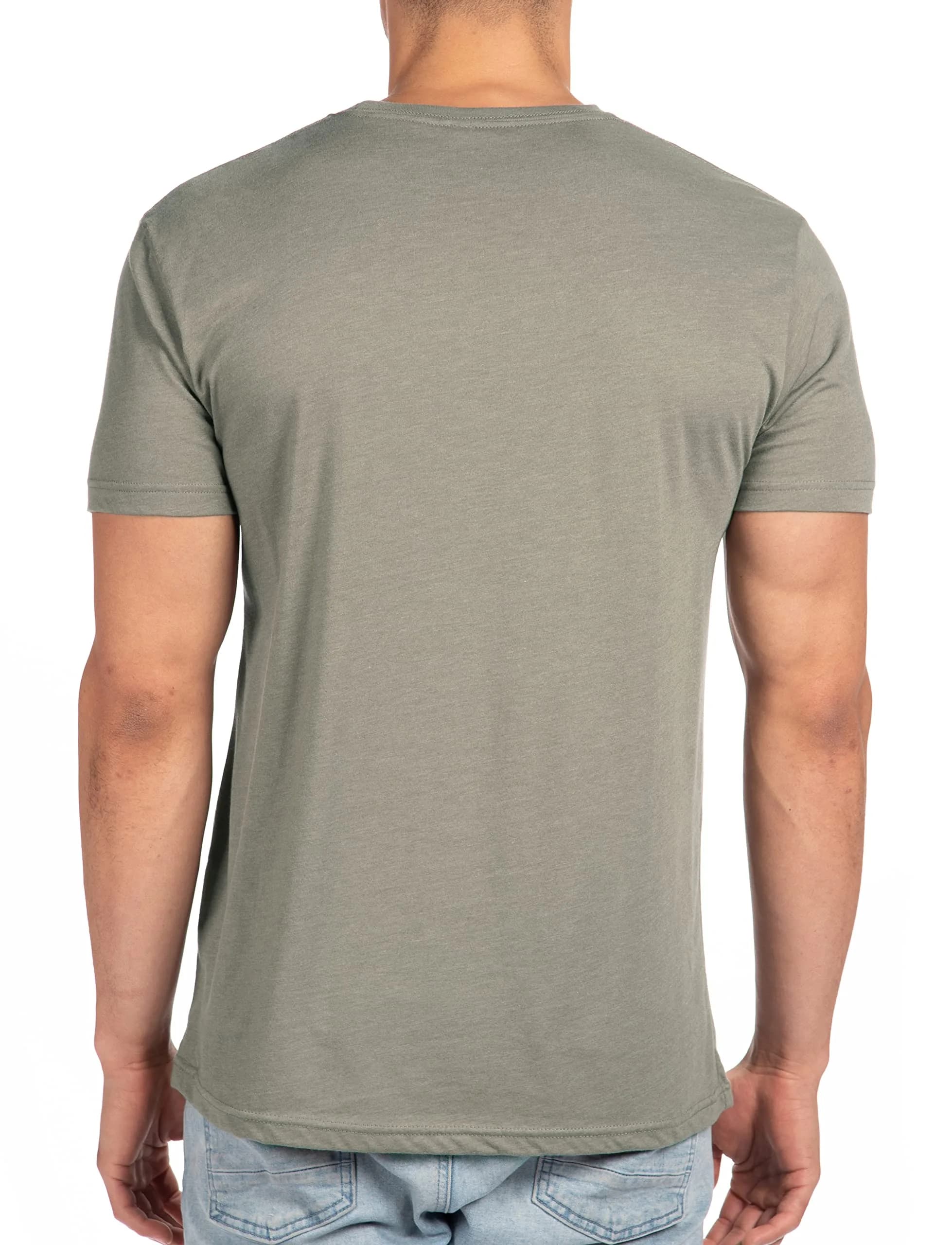 The Next Level Sueded Crew XL RED | Casual Men's T-Shirt, 60% Cotton & 40% Polyester, Regular Fit — Warm Gray / XX-Large thumbnail 2