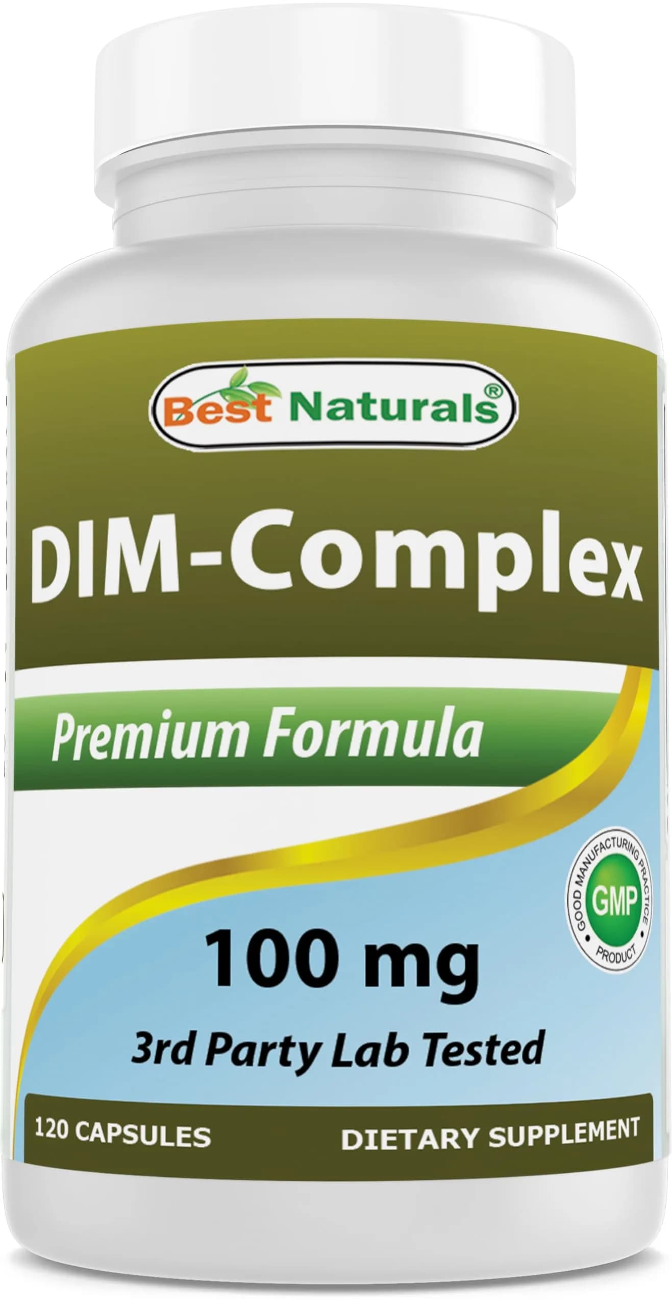 Best Naturals DIM Supplement 100 mg | Estrogen Balance & Metabolism Support in 120 Capsules - main product image