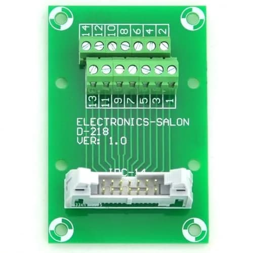 Electronics-Salon Flat Ribbon Cable 0.1" IDC14 2x7Pin | 2.54mm Pitch, 60V, 1A, Dual Copper Layers thumbnail 1