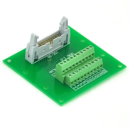 Electronics-Salon Flat Ribbon Cable 0.1" IDC20 2x10Pin | 2.54mm Pitch, 60V, Brass Header thumbnail 2