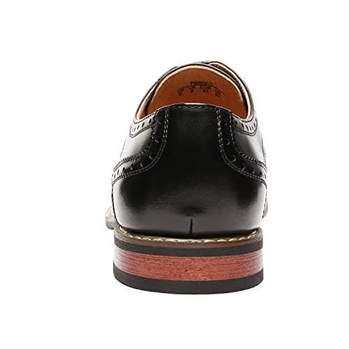 Bruno Marc Men's Classic Oxford Wingtip Dress Shoes 8 D(M) Black | Modern Formal Style with Comfort thumbnail 6