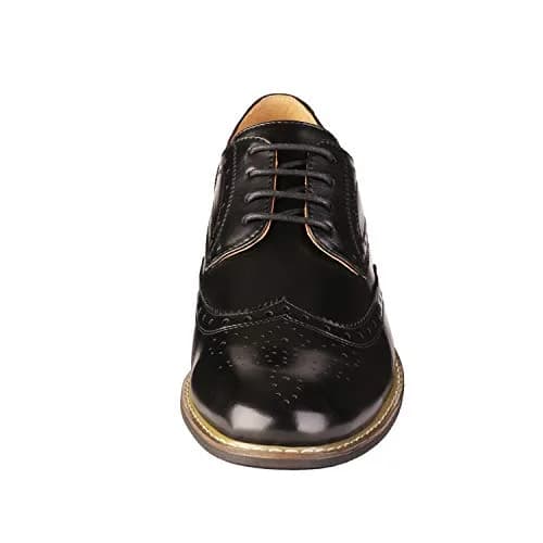 Bruno Marc Men's Classic Oxford Wingtip Dress Shoes 8 D(M) Black | Modern Formal Style with Comfort thumbnail 5