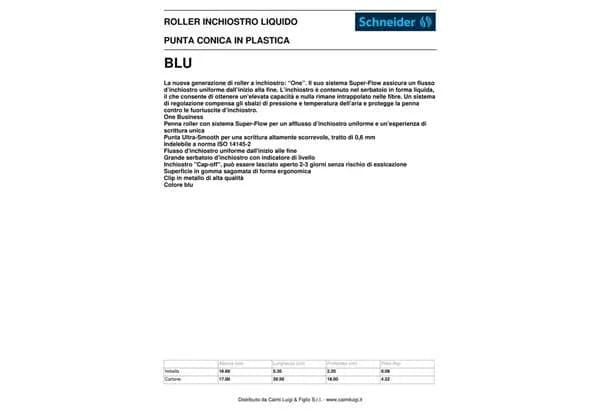 Schneider Roller Ballpen - Blue | Ultra-Smooth Liquid Ink, 0.6mm Line Width, German Quality thumbnail 4