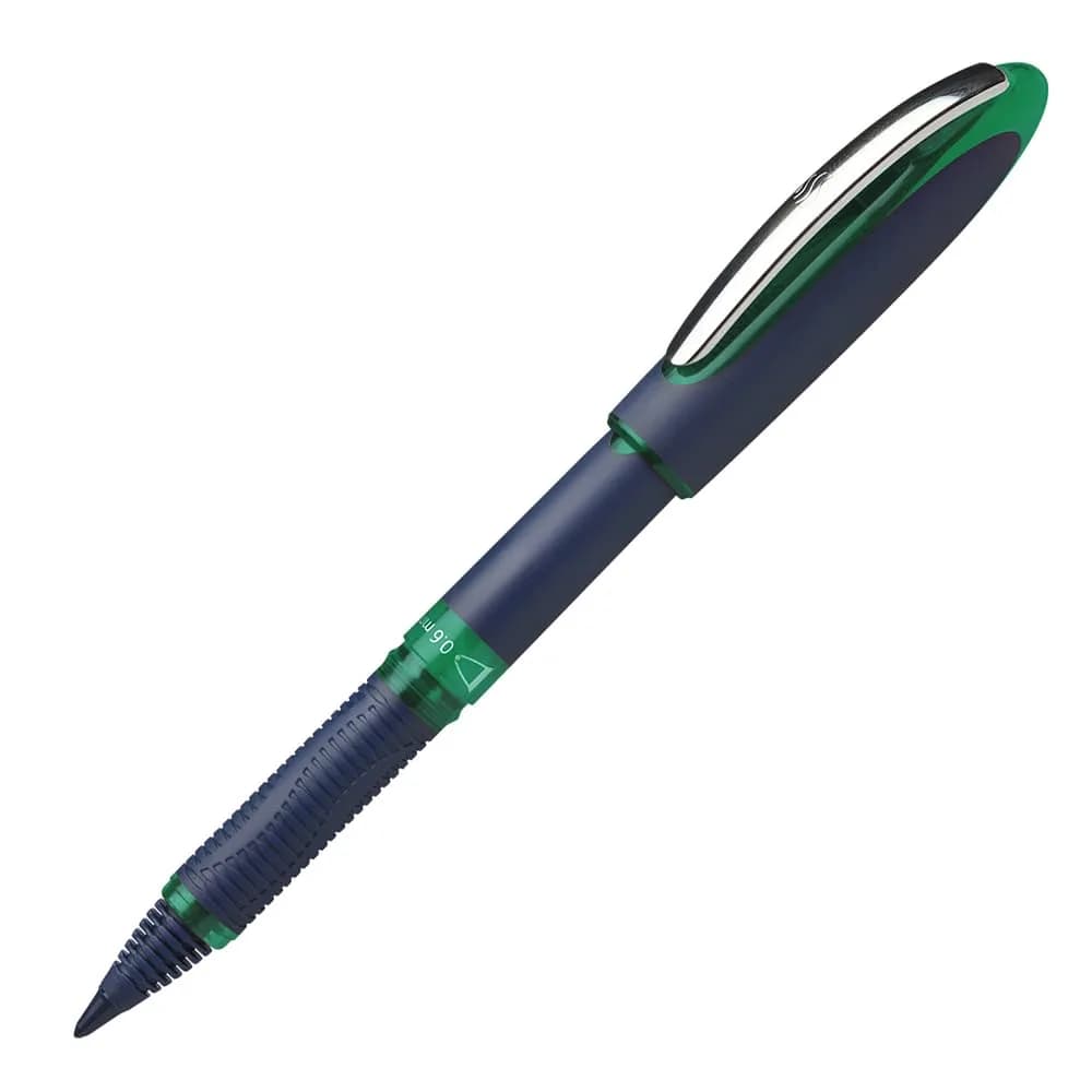 Schneider Roller Ballpen - Blue | Ultra-Smooth Liquid Ink, 0.6mm Line Width, German Quality — Green