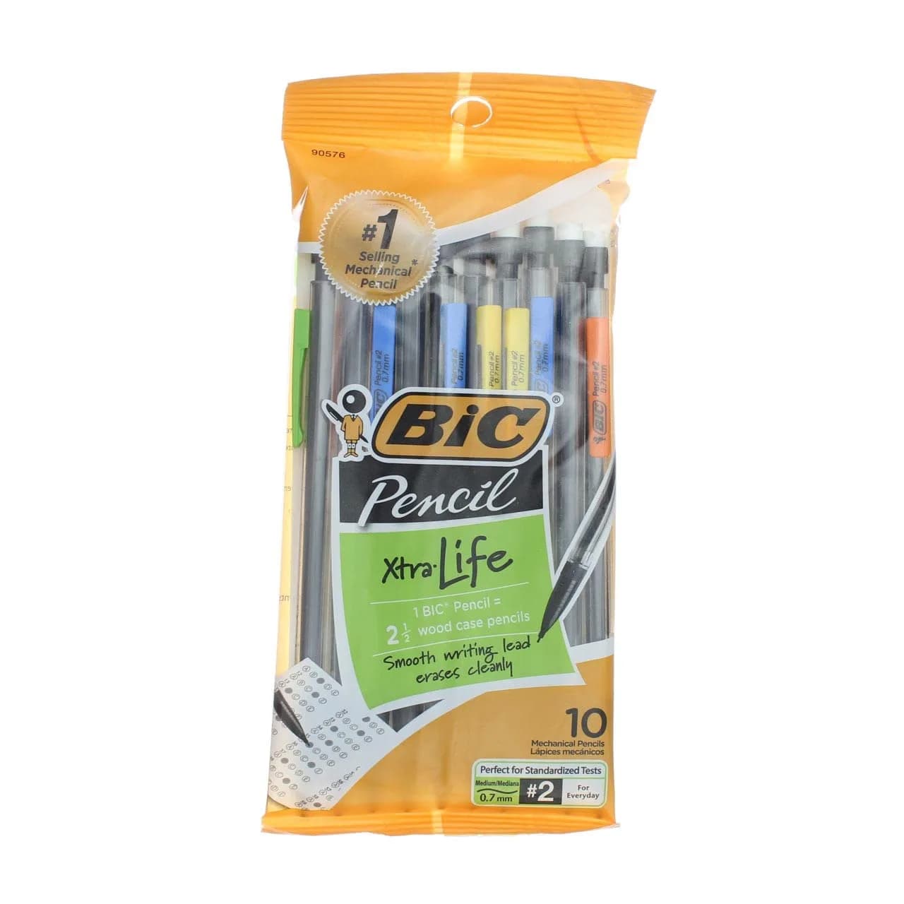 BIC Mechanical Pencil, Medium Point (0.7 mm) | Durable, Smudge-Free, 10 Pencils - main product image