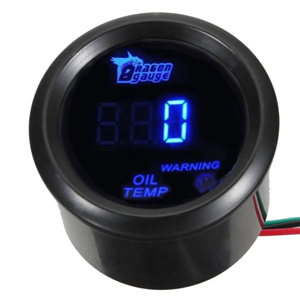 ESUPPORT 52mm Digital Turbo Boost Gauge PSI Blue LED Meter Kit | 14-29 PSI Turbo Boost Gauge — Oil Temp Gauge