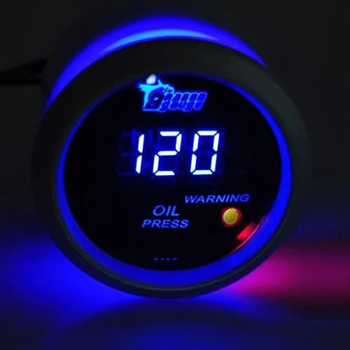 ESUPPORT Digital Oil Press Gauge Kit 52mm (2") Blue LED | 0-120 PSI Pressure Monitoring thumbnail 2