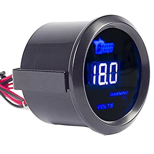 ESUPPORT Car 2" 52mm Digital Volt Voltage Gauge Kit Blue LED | 12V Auto Meter thumbnail 4