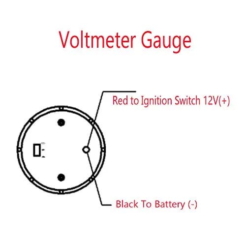 ESUPPORT Car 2" 52mm Digital Volt Voltage Gauge Kit Blue LED | 12V Auto Meter thumbnail 7