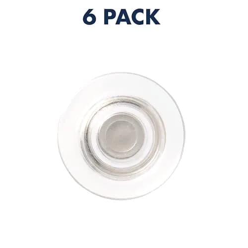 Quartet Clear Round Rare Earth Magnets 1/2" Diameter, 6 Pack | Strong Hold for Glass Whiteboards thumbnail 5