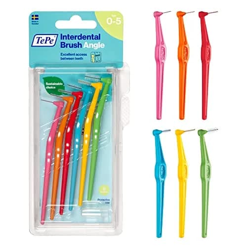 TePe Interdental Brush Angle Mixed Pack | 6 Count (Pack of 1) thumbnail 1