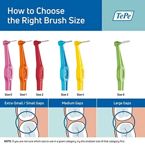 TePe Interdental Brush Angle Mixed Pack | 6 Count (Pack of 1) thumbnail 4