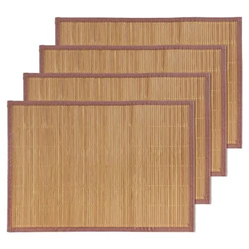 BambooMN Bamboo Placemat 18" x 13" Brown | Reversible & Eco-Friendly (70-120 chars) thumbnail 1
