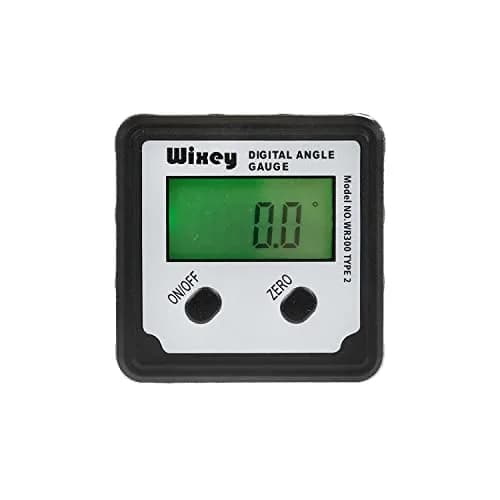 Wixey Digital Angle Gauge for Table Saw & Miter Saw, Magnetic | Precise, Backlit LCD, Magnetic Base thumbnail 1