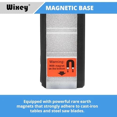 Wixey Digital Angle Gauge for Table Saw & Miter Saw, Magnetic | Precise, Backlit LCD, Magnetic Base thumbnail 4