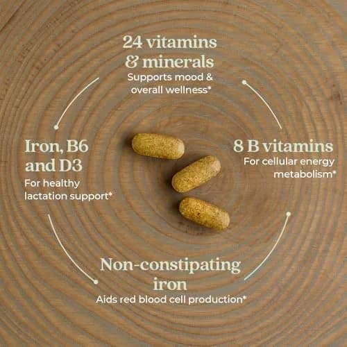 New Chapter Perfect Postnatal Multivitamin 96 Count | Supports Lactation & Energy thumbnail 3