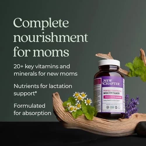 New Chapter Perfect Postnatal Multivitamin 96 Count | Supports Lactation & Energy thumbnail 4