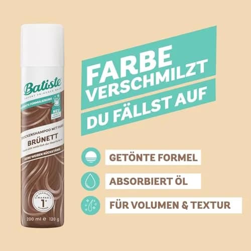 Batiste Dry Shampoo Beautiful Brunette 6.73 fl. oz. | Waterless formula for brunettes thumbnail 4