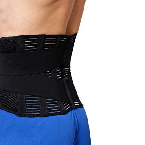 NeoTech Care Adjustable Compression Back Brace Lumbar Support Belt, Black, Size XXL thumbnail 5