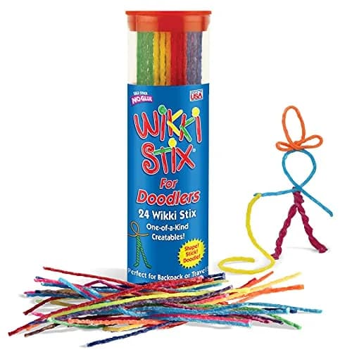 Wikki Stix Doodler Travel Toy for Kids – 24 Reusable Wax Sticks | 6-inch Sticks thumbnail 1