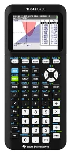Texas Instruments TI-84 Plus CE Color Graphing Calculator, Black | 2.8-inch LCD Display thumbnail 1