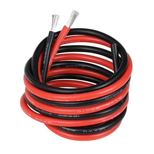 BNTECHGO 12 AWG Silicone Wire Red & Black 10 ft (3.05 m) | 600V, 200°C Rated, Ultra-Flexible Stranded Copper thumbnail 1