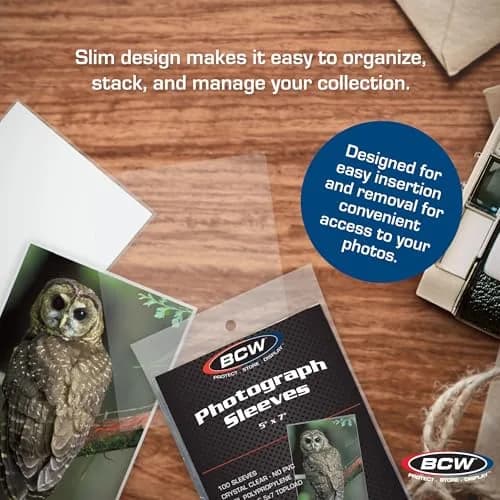 BCW 5x7 Photo Sleeves Acid-Free Polypropylene 100 Count | Archival-Quality Photo Protection thumbnail 5