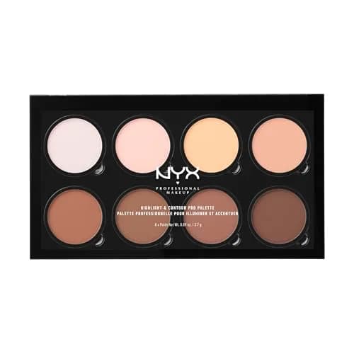 NYX PROFESSIONAL MAKEUP Highlight & Contour Pro Palette | Sculpt & Define Face Makeup thumbnail 1
