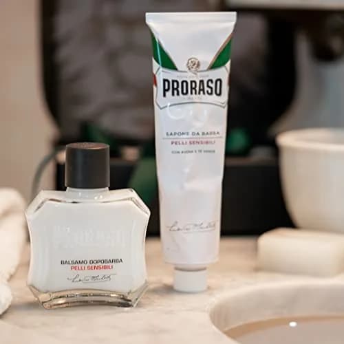 Proraso Shaving Cream Sensitive Skin Oatmeal & Green Tea 150ml (5.1 Fl Oz) | Smooth Irritation-Free Shave thumbnail 7