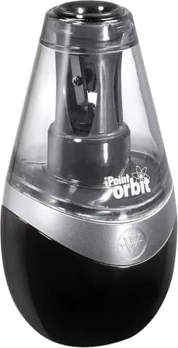 Westcott iPoint Orbit Battery-Powered Pencil Sharpener for Home and Office, Black | Auto Sensor & Titanium Blades thumbnail 7