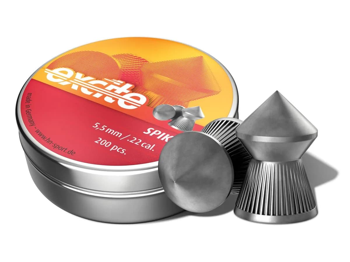 H&N Sport Excite Spike Pellets .22 Cal 15.74 Grains Pointed 200ct | Precision Air Gun Projectiles for India - main product image