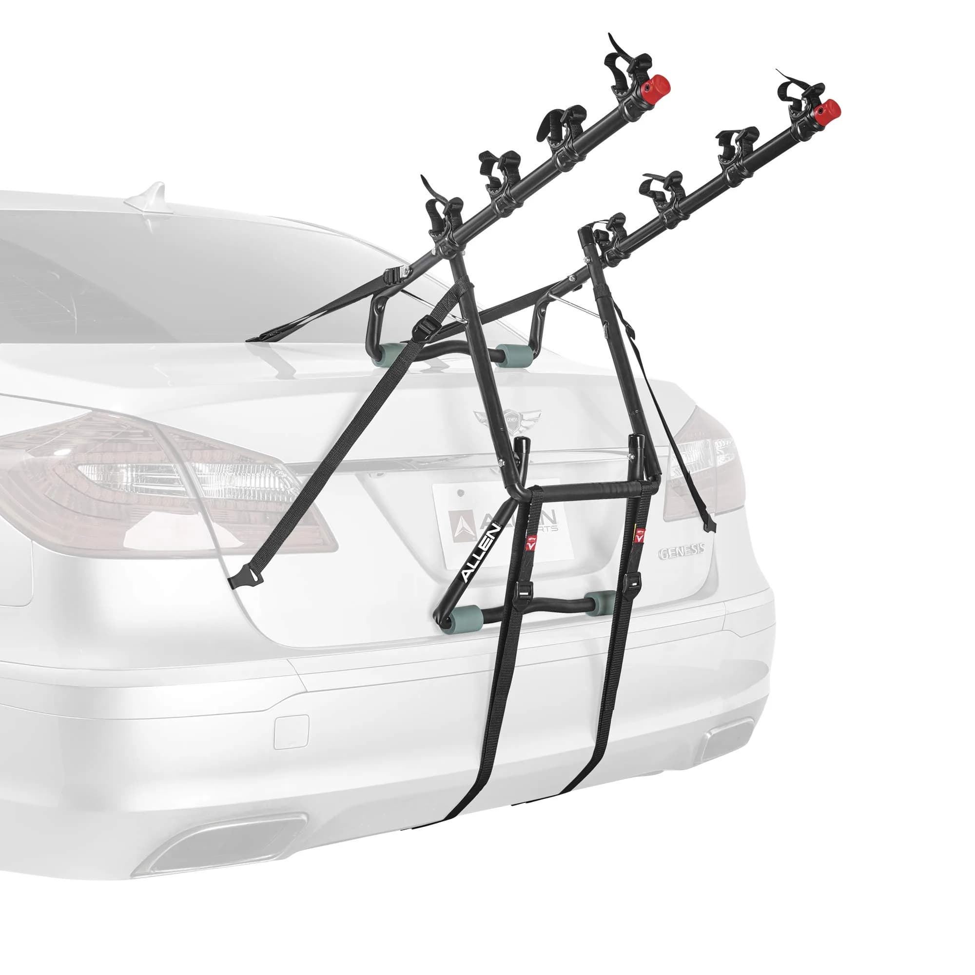 Allen Sports Deluxe 4-Bike Trunk Mount Rack, Model 104DB-R, Black | Fits Most Sedans, Hatchbacks, SUVs