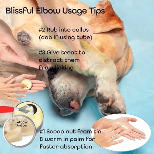 The Blissful Dog Elbow Butter Balm for Dry, Cracked Calluses 227g (8 oz) | Lick-Safe Dog Balm with Shea Butter & Natural Oils thumbnail 8