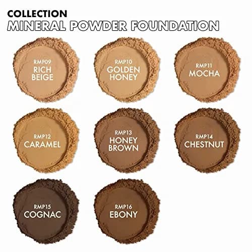 Ruby Kisses Mineral Pressed Powder Foundation Rich Beige 9.92 g (0.35 oz) | Natural Finish for Sensitive Skin thumbnail 6
