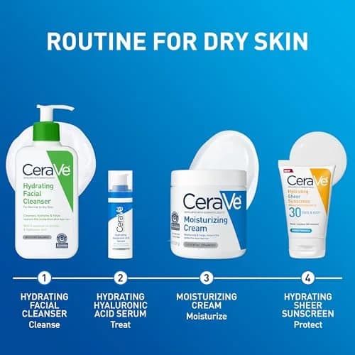 CeraVe Moisturizing Cream Face & Body Cream 539ml (19oz) | Developed with Dermatologists thumbnail 9
