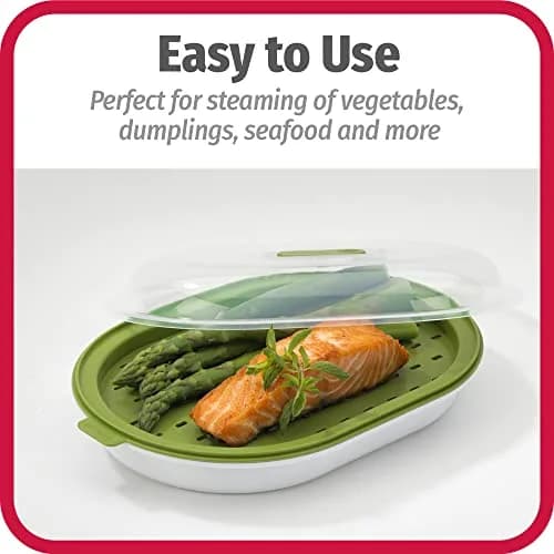 GoodCook Microwave Food Steamer – Vegetable & Fish Cooker | Preserves Vitamins & Nutrients thumbnail 4