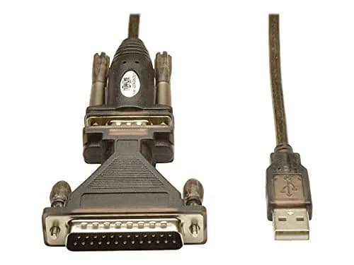 TRIPP LITE USB to RS232 Serial Adapter Cable with DB25 DB9 M/M Connectors, 5-Feet | Connect Legacy Devices to USB thumbnail 3