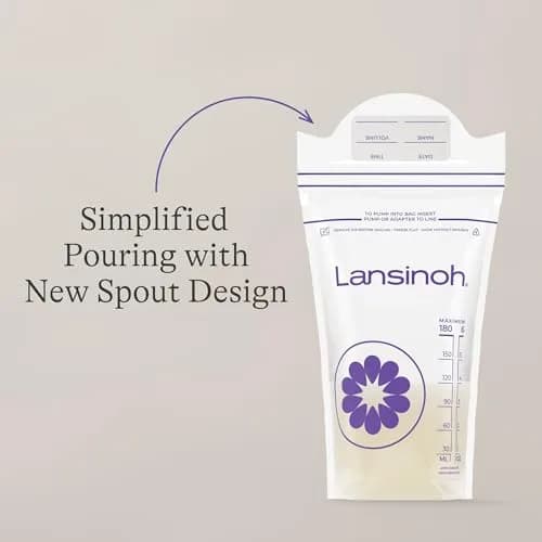 Lansinoh Breastmilk Storage Bags 6 Ounce 200 Count | Double Zipper Seal for Leak-Proof Storage thumbnail 8