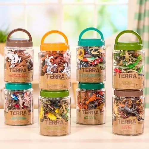 Terra by Battat Farm Animals Toy Tube 60 Mini Figures | Educational Plastic Playset for Kids 3+ thumbnail 6