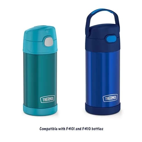 THERMOS Replacement Straws for 12oz Funtainer Bottle, Clear, 2 Count | Soft Silicone & Hard Stem thumbnail 4